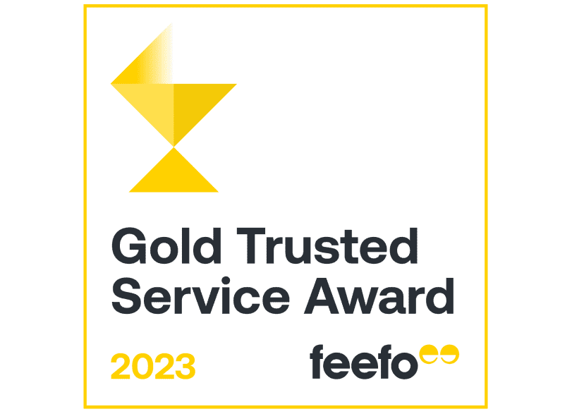 Feefo gold award 2023