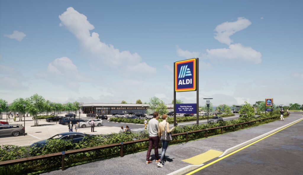 Aldi case study - a view of an Aldi store