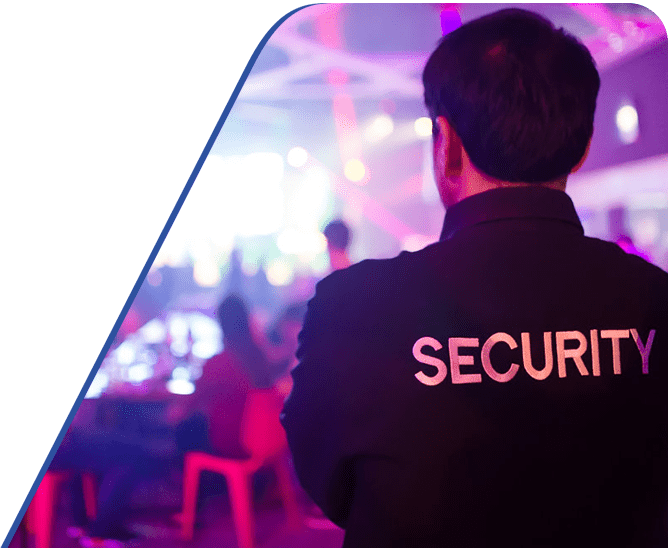 Amtivo (Formerly Certification Europe and EQA) - Door Supervisor Certificate - A security guard monitoring a social event